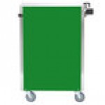 Lakeside 815G Medium-Duty Stainless Steel Four Shelf Utility Cart With Enclosed Base and Green Finish - 16 7/8 Lakeside 815G Medium-Duty Stainless Steel Four Shelf Utility Cart With Enclosed Base and Green Finish - 16 7/8