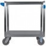 Carlisle UC7022133 2 Shelf Stainless Steel Utility Cart - 33 Carlisle UC7022133 2 Shelf Stainless Steel Utility Cart - 33