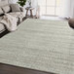Abani Cabo Collection 4' x 6' Cream / Gray Contemporary Striped Area Rug