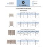 Versare Stone 3-Panel Folding Outdoor Partition