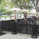 Grosfillex US960117 Resin Fence Post and Interlocking Base - Black Grosfillex US960117 Resin Fence Post and Interlocking Base - Black