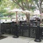 Grosfillex US960117 Resin Fence Post and Interlocking Base - Black Grosfillex US960117 Resin Fence Post and Interlocking Base - Black