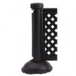 Grosfillex US960117 Resin Fence Post and Interlocking Base - Black Grosfillex US960117 Resin Fence Post and Interlocking Base - Black