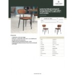 Lancaster Table & Seating Mid-Century Black Chair with Cognac Vinyl Padded Seat and Backrest - Unassembled Lancaster Table & Seating Mid-Century Black Chair with Cognac Vinyl Padded Seat and Backrest - Unassembled