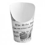 Choice Medium 12 oz. Paper Scoop Cup with Fry Design - 1,000/Case