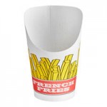 Choice Medium 12 oz. Paper Scoop Cup with Fry Design - 1,000/Case