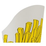 Choice Medium 12 oz. Paper Scoop Cup with Fry Design - 1,000/Case