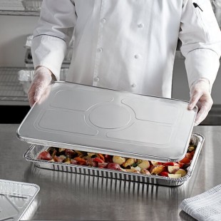 Choice Foil Steam Table Pan Lid - Full Size - 50/Case Choice Foil Steam Table Pan Lid - Full Size - 50/Case