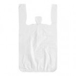 Choice 1/10 XS Size Pink Unprinted Embossed Medium-Duty Plastic T-Shirt Bag - 1,500/Case Choice 1/10 XS Size Pink Unprinted Embossed Medium-Duty Plastic T-Shirt Bag - 1,500/Case