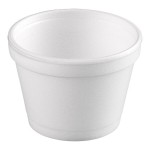 Dart 12SJ20 12 oz. White Customizable Foam Food Container - 500/Case