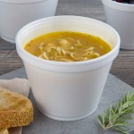 Dart 12SJ20 12 oz. White Customizable Foam Food Container - 500/Case