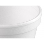 Dart 12SJ20 12 oz. White Customizable Foam Food Container - 500/Case