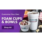 Dart 12SJ20 12 oz. White Customizable Foam Food Container - 500/Case