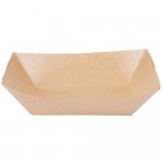 Bagcraft Packaging 300699 3 lb. EcoCraft Grease-Proof Natural Kraft Food Tray - 250/Pack
