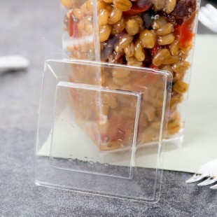 Fineline 6418-L Tiny Temptations 3 oz. Clear Plastic Tiny Tumbler Dome Lid - 1,000/Case Fineline 6418-L Tiny Temptations 3 oz. Clear Plastic Tiny Tumbler Dome Lid - 1,000/Case