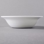 Libbey Slenda 11 oz. Royal Rideau White Round Porcelain Grapefruit Bowl - Sample Libbey Slenda 11 oz. Royal Rideau White Round Porcelain Grapefruit Bowl - Sample