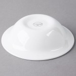 Libbey Slenda 11 oz. Royal Rideau White Round Porcelain Grapefruit Bowl - Sample Libbey Slenda 11 oz. Royal Rideau White Round Porcelain Grapefruit Bowl - Sample