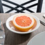 Libbey Slenda 11 oz. Royal Rideau White Round Porcelain Grapefruit Bowl - Sample Libbey Slenda 11 oz. Royal Rideau White Round Porcelain Grapefruit Bowl - Sample