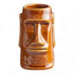 Acopa 2.5 oz. Green Ceramic Tiki Mug / Shot Glass - Sample Acopa 2.5 oz. Green Ceramic Tiki Mug / Shot Glass - Sample