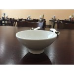 Tuxton BPB-092N 9.25 oz. Porcelain White Mini Round China Bowl - 24/Case