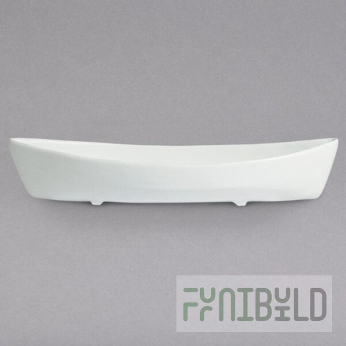 G.E.T. Enterprises BT031-MOD-WW Bugambilia 6.9 Qt. Smooth MOD Finish White Resin-Coated Aluminum Deep Boat