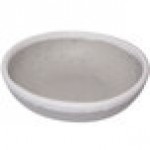 GET B-55-DVG Pottery Market 4.5 oz. Glazed Gray Melamine Ramekin with White Trim - 48/Case