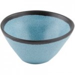 GET B-55-DVG Pottery Market 4.5 oz. Glazed Gray Melamine Ramekin with White Trim - 48/Case
