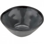 GET B-55-DVG Pottery Market 4.5 oz. Glazed Gray Melamine Ramekin with White Trim - 48/Case