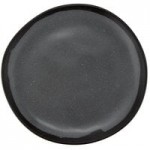 GET B-55-DVG Pottery Market 4.5 oz. Glazed Gray Melamine Ramekin with White Trim - 48/Case