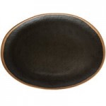GET B-55-DVG Pottery Market 4.5 oz. Glazed Gray Melamine Ramekin with White Trim - 48/Case