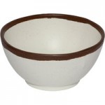 GET B-55-DVG Pottery Market 4.5 oz. Glazed Gray Melamine Ramekin with White Trim - 48/Case