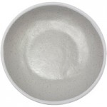 GET B-55-DVG Pottery Market 4.5 oz. Glazed Gray Melamine Ramekin with White Trim - 48/Case