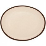 GET B-55-DVG Pottery Market 4.5 oz. Glazed Gray Melamine Ramekin with White Trim - 48/Case