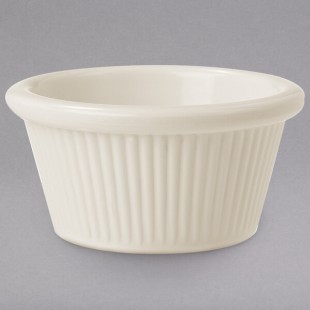 GET RM-387-IV 2 oz. Ivory Fluted Melamine Ramekin - 48/Case