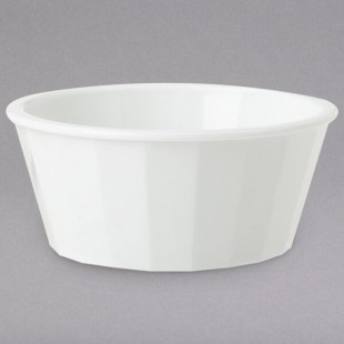 GET ER-045-W 4 oz. White Fluted SAN Plastic Ramekin - 48/Case