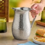 American Metalcraft BWPH84 Hammered Finish Stainless Steel 84 oz. Bell Pitcher with Ice Guard American Metalcraft BWPH84 Hammered Finish Stainless Steel 84 oz. Bell Pitcher with Ice Guard