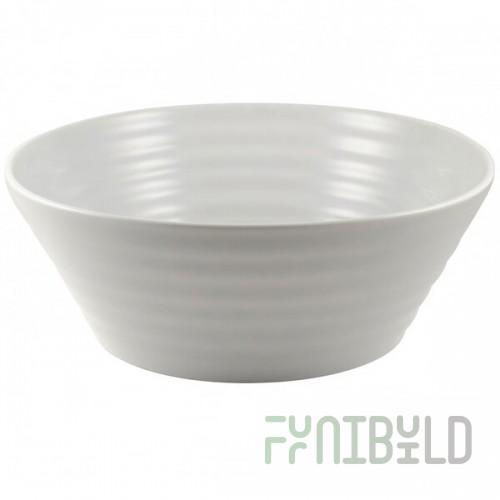10 Strawberry Street SWNG-6 Swing 1.75 Qt. White Porcelain Serving Bowl - 12/Case
