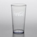 GET 6616-RC 16 oz. Red Coca-Cola® SAN Plastic Pebbled Tumbler - 72/Case
