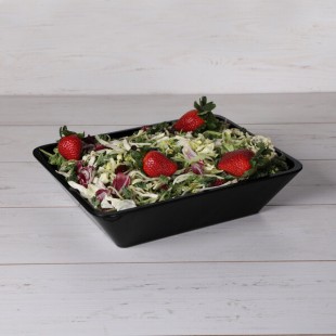 Elite Global Solutions M1210RC Belize Black 3 Qt. Rectangular Melamine Bowl Elite Global Solutions M1210RC Belize Black 3 Qt. Rectangular Melamine Bowl