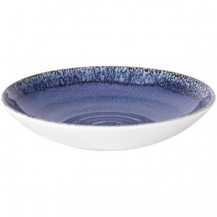Elite Global Solutions B427090-IB Monet 36 oz. Indigo Reactive Glaze Melamine Bowl - 6/Case Elite Global Solutions B427090-IB Monet 36 oz. Indigo Reactive Glaze Melamine Bowl - 6/Case
