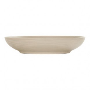 Cal-Mil Charlotte 140 oz. Taupe Coupe Melamine Bowl / Plate - 6/Case