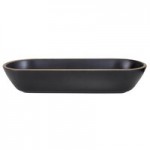 Elite Global Solutions B245052-SLVB Kobe 13 oz. Black / Silver Round Melamine Bowl - 6/Case