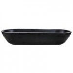 Elite Global Solutions B245052-SLVB Kobe 13 oz. Black / Silver Round Melamine Bowl - 6/Case