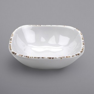 GET SB-14-UM Urban Mill 14 oz. Glazed Irregular Square Melamine Bowl - 24/Case GET SB-14-UM Urban Mill 14 oz. Glazed Irregular Square Melamine Bowl - 24/Case