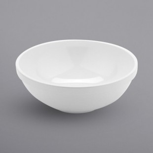 GET B-6000-W Settlement 60 oz. Ivory (American White) Melamine Bowl