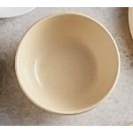 Acopa Foundations 32 oz. Tan Narrow Rim Melamine Salad Bowl - 12/Pack