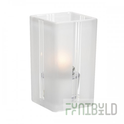 Hollowick 6179F Quad Clear Art Deco Glass Votive