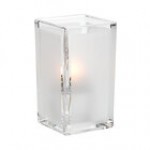 Hollowick 6179F Quad Clear Art Deco Glass Votive