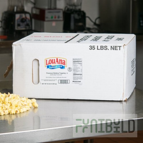 LouAna 35 lb. Bag-in-Box Butter Flavored Topping Oil