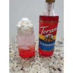 Torani Strawberry Flavoring / Fruit Syrup 750 mL Glass Bottle - 12/Case Torani Strawberry Flavoring / Fruit Syrup 750 mL Glass Bottle - 12/Case